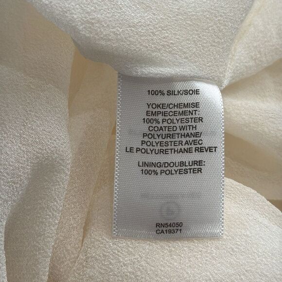 Robert Rodriguez White Silk Sleeveless Leather Floral Patels Accents Size 10 - Picture 5 of 8